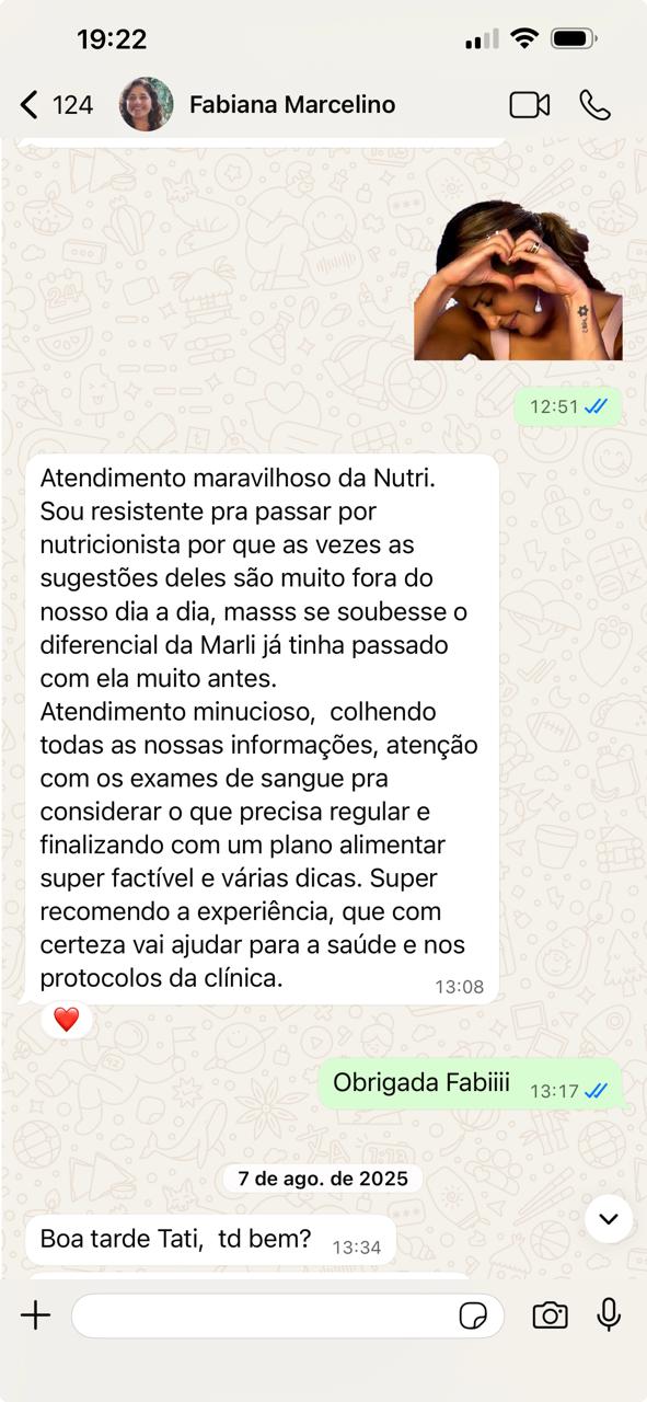 Print de depoimento real no WhatsApp